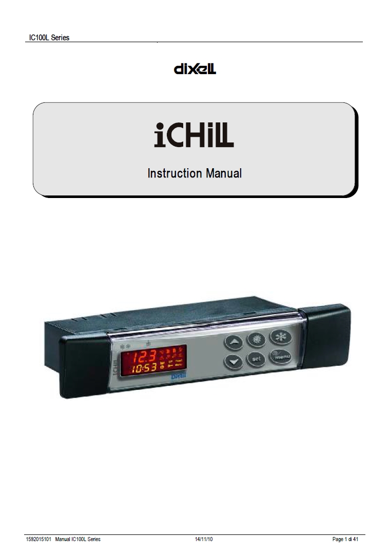 Инструкция по установке и эксплуатации контроллера Dixell IC121L